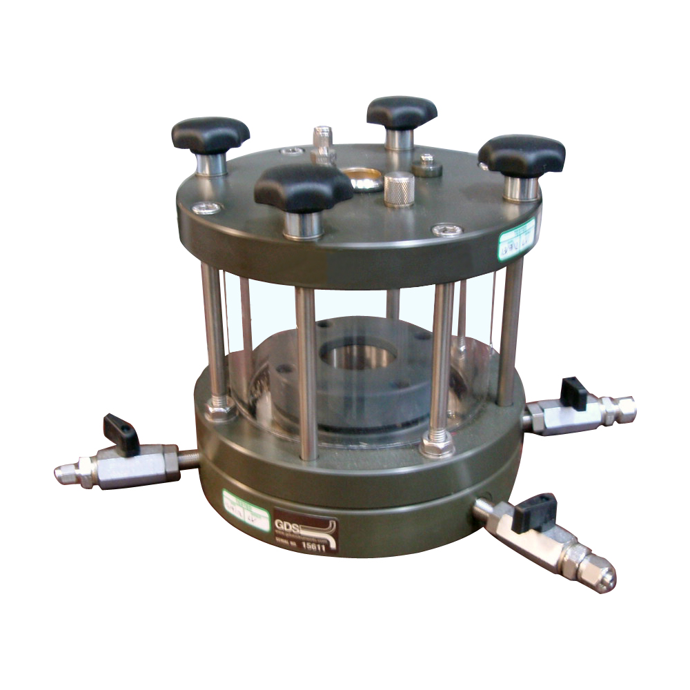 Rock testing equipment gds constant rate of strain cell (crs in load frame type) for axial compression rock tests
